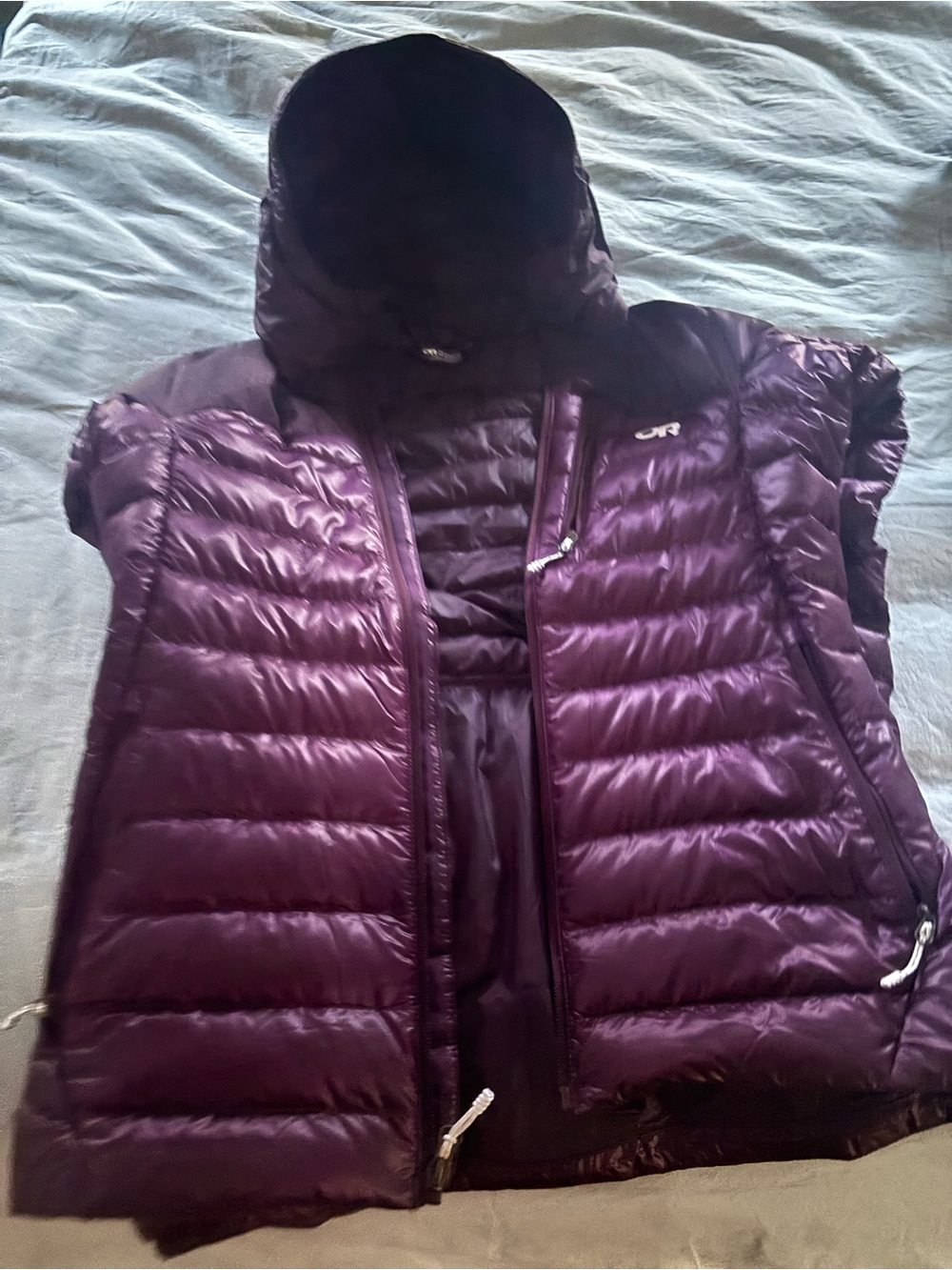 Outdoor Research Women's Purple Puffer Jacket